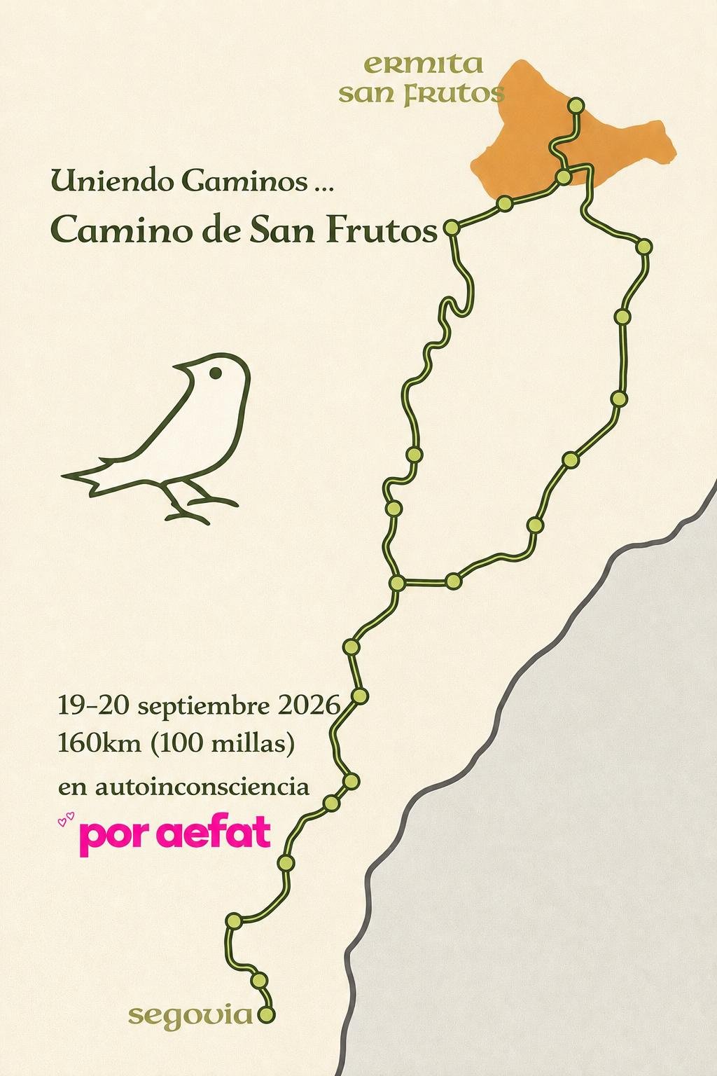 Ruta del reto Uniendo Caminos: Camino de San Frutos
